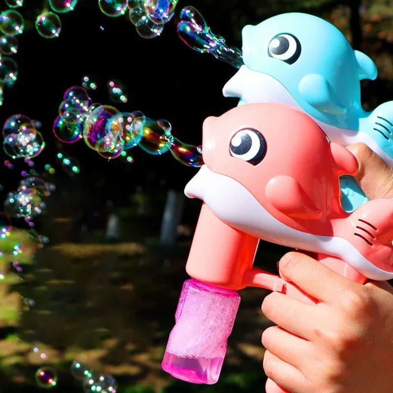 Bubble Gun Electric Automatic Cute Bubbles Machine for Kids