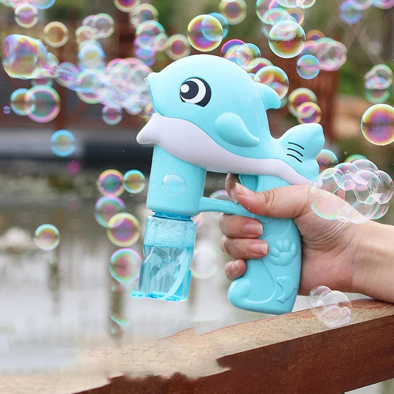 Bubble Gun Electric Automatic Cute Bubbles Machine for Kids