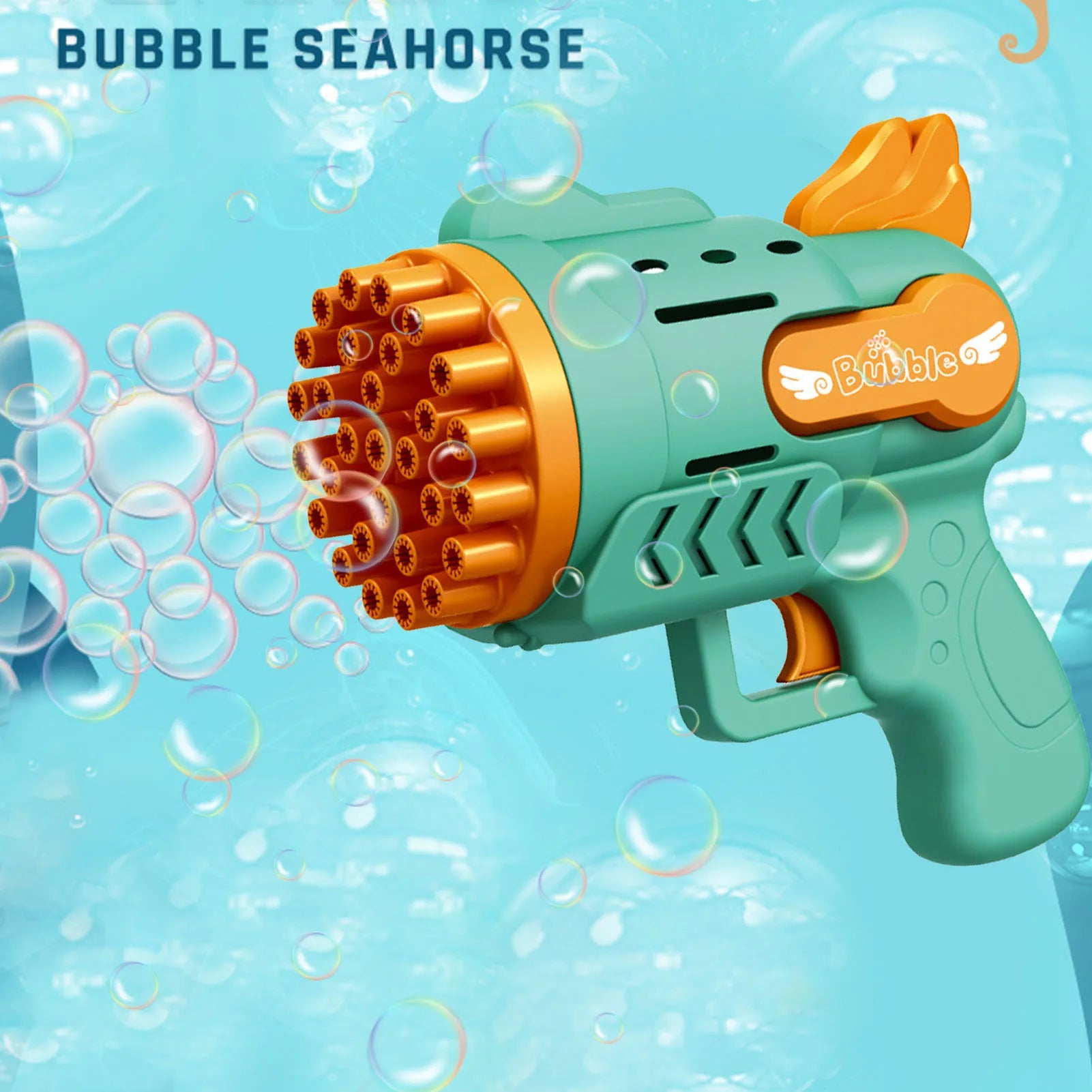 Bubble Gun Rocket 29 Hole Automatic Soap Bubbles Machine