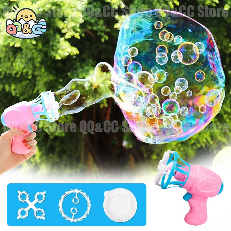 Soap Bubbles Bubble Gun Blowing Machine For Kids Play