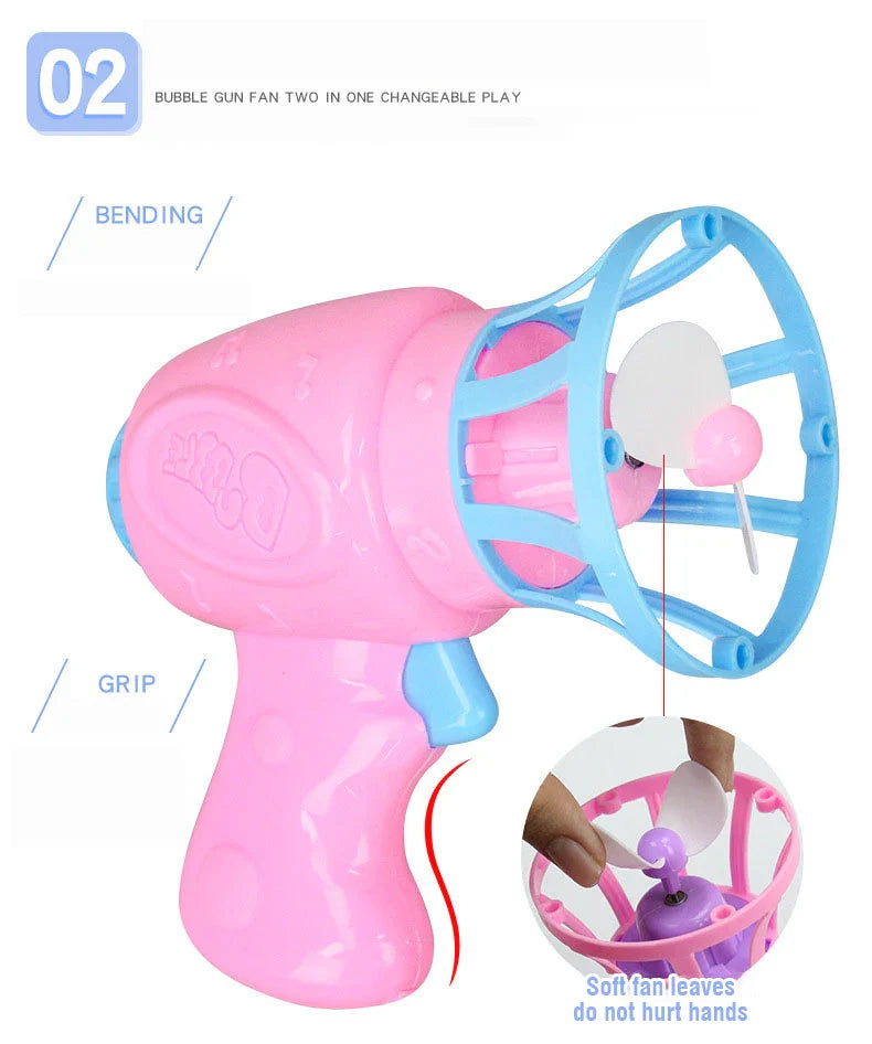 Soap Bubbles Bubble Gun Blowing Machine For Kids Play